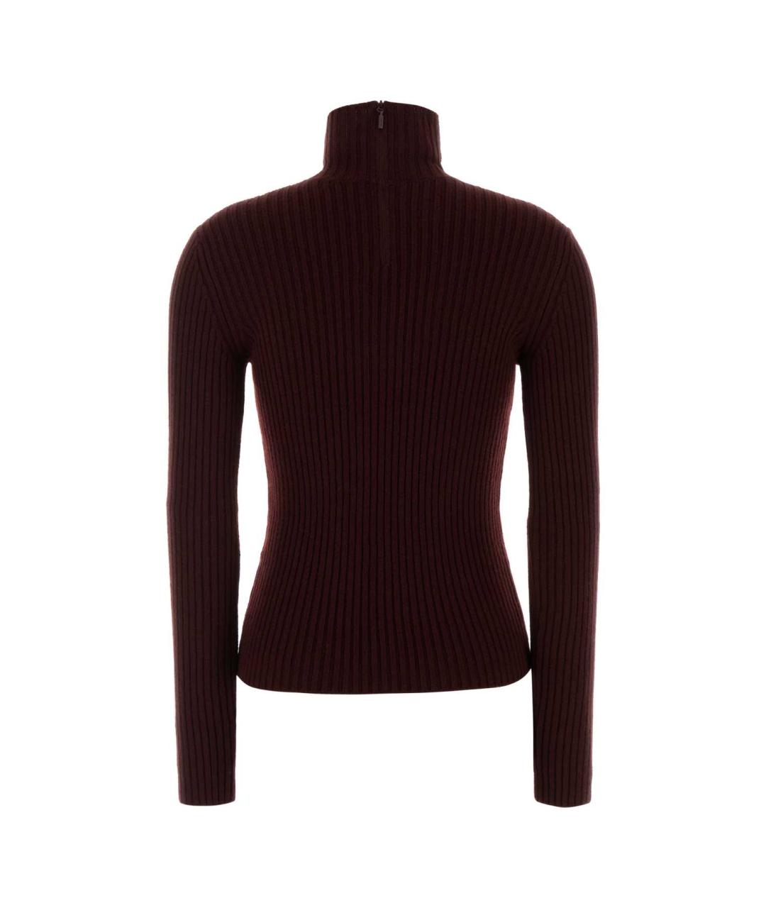 MAX MARA Бордовая шерстяная водолазка, фото 2