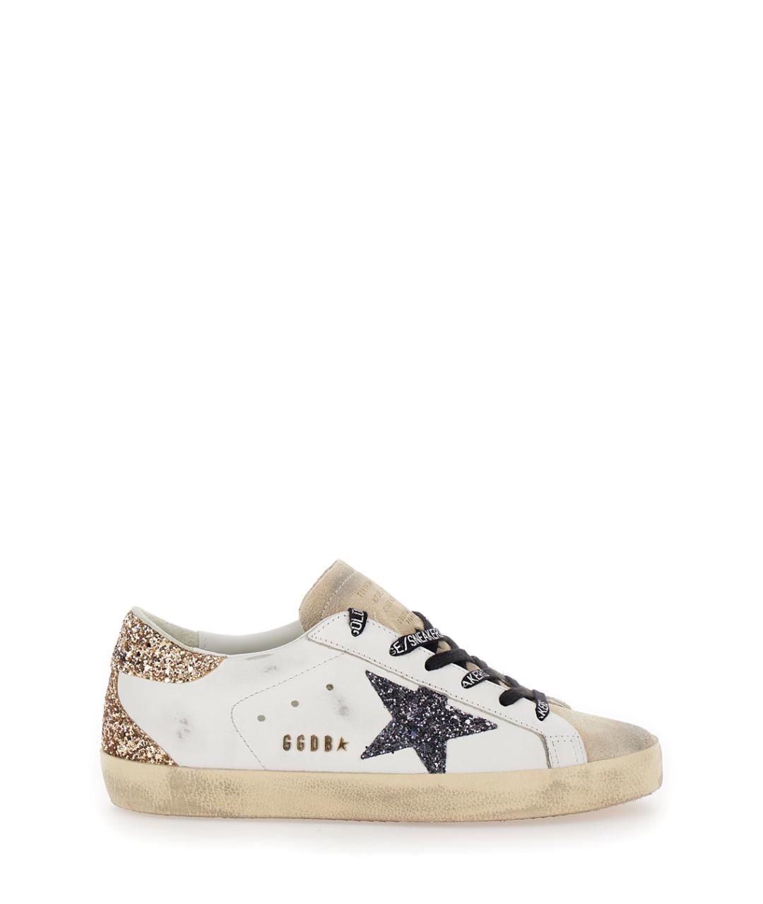 GOLDEN GOOSE Белые кожаные кроссовки, фото 1
