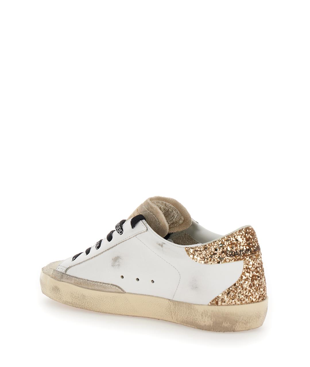 GOLDEN GOOSE Белые кожаные кроссовки, фото 3