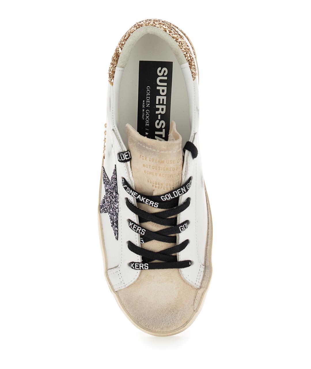 GOLDEN GOOSE Белые кожаные кроссовки, фото 4