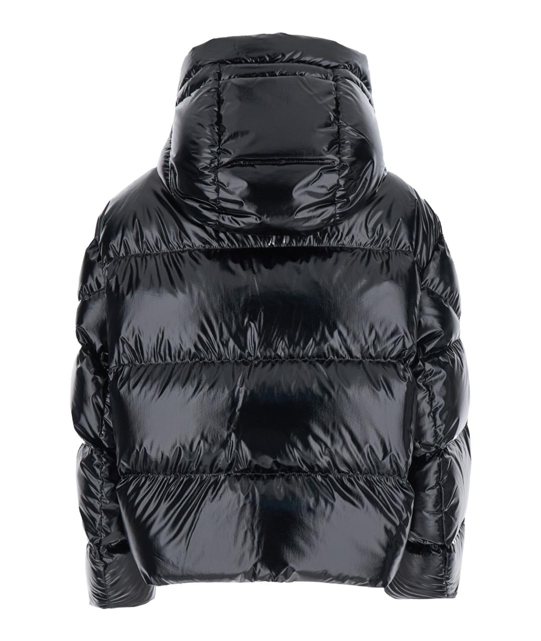 MONCLER Черный полиамидовый пуховик, фото 2