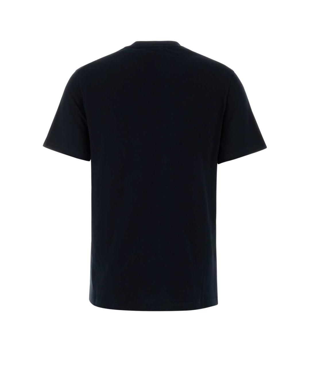 JIL SANDER Черная хлопковая футболка, фото 2