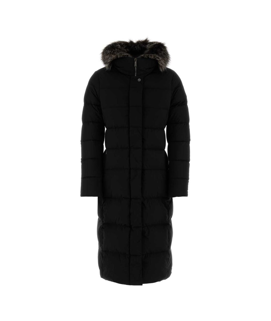 MOORER Черный полиамидовый пуховик, фото 1