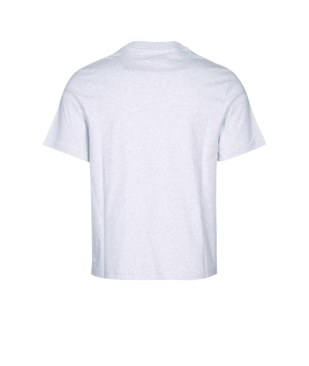 JACQUEMUS Серая хлопковая футболка, фото 2