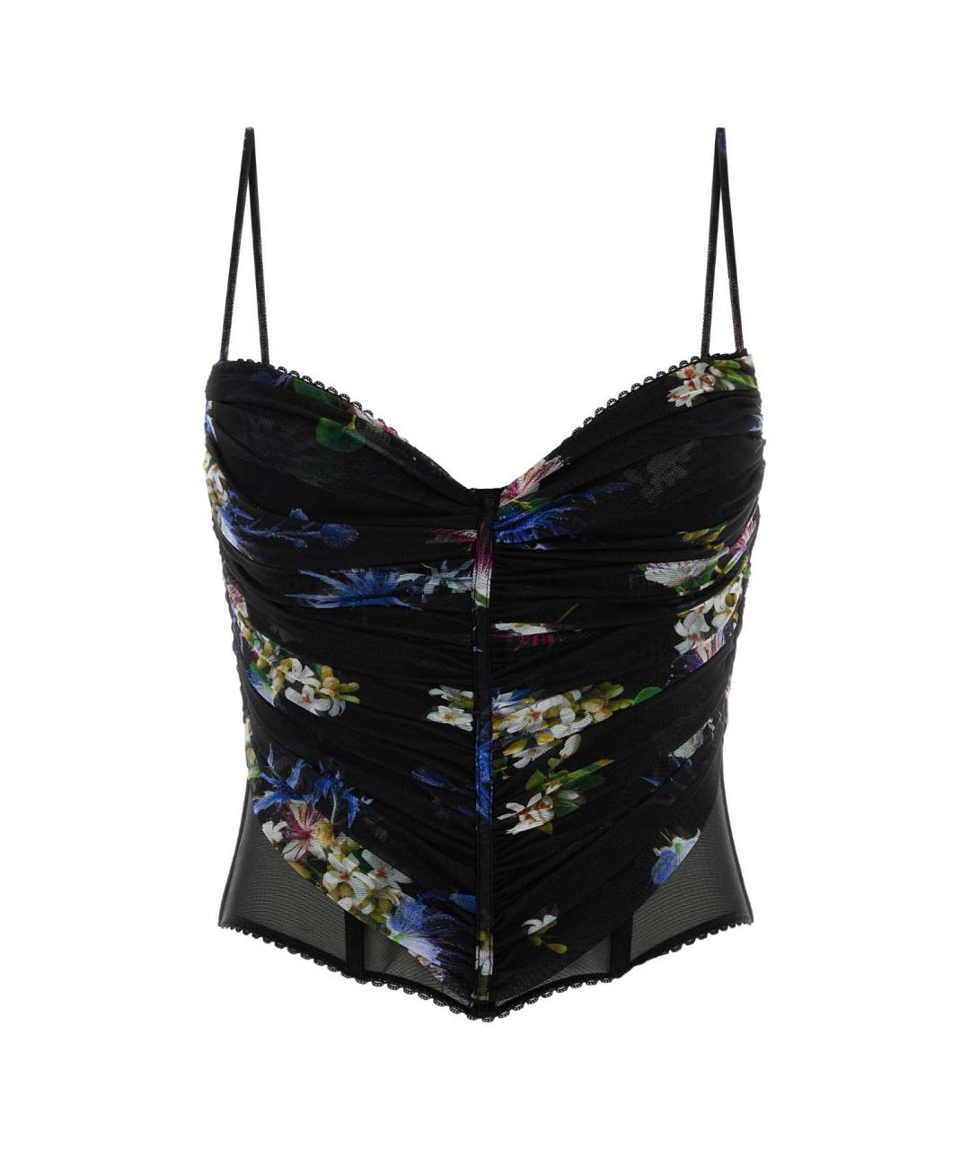 BLUMARINE Мульти полиамидовая майка, фото 1