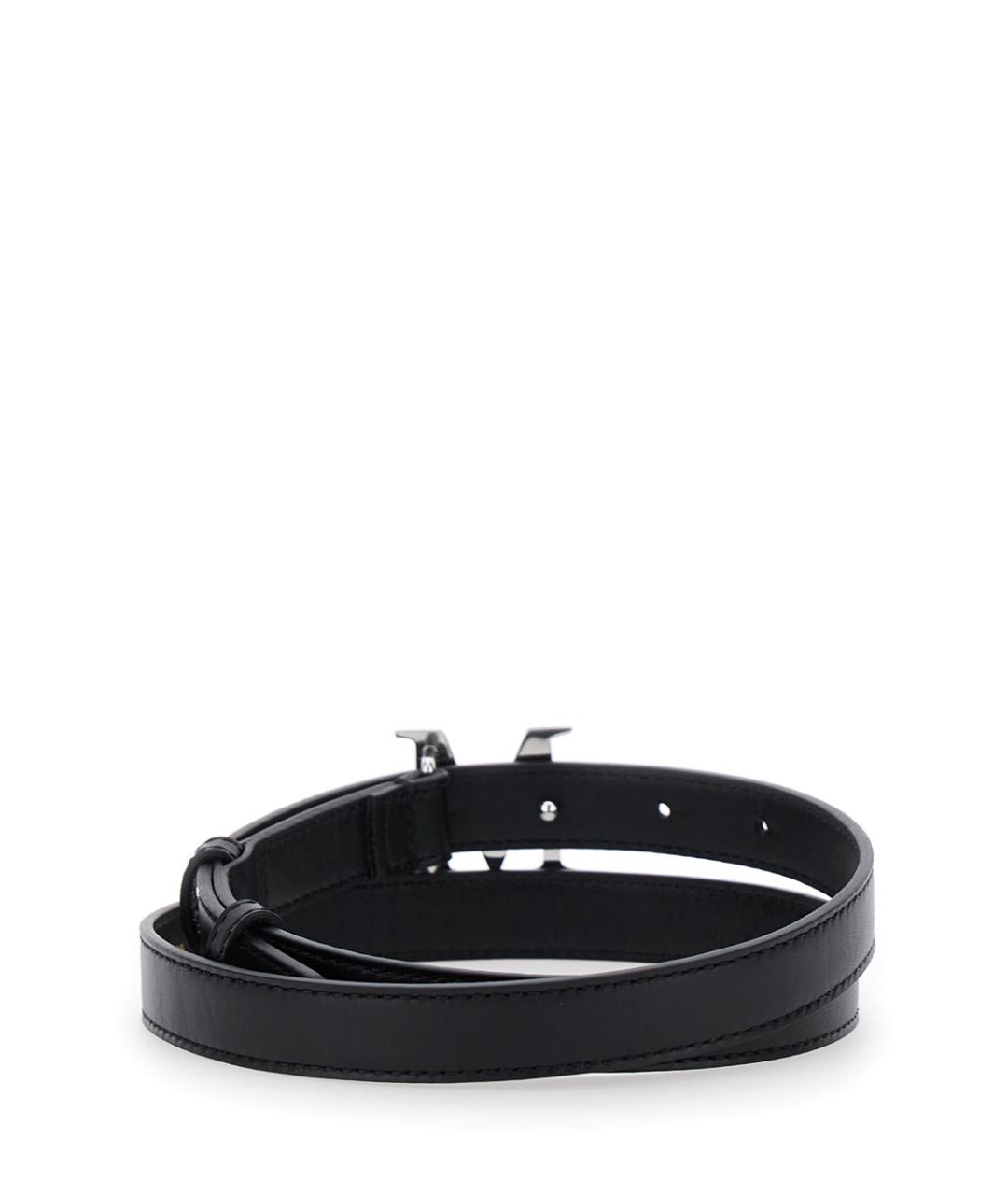 MAX MARA Черный кожаный ремень, фото 2