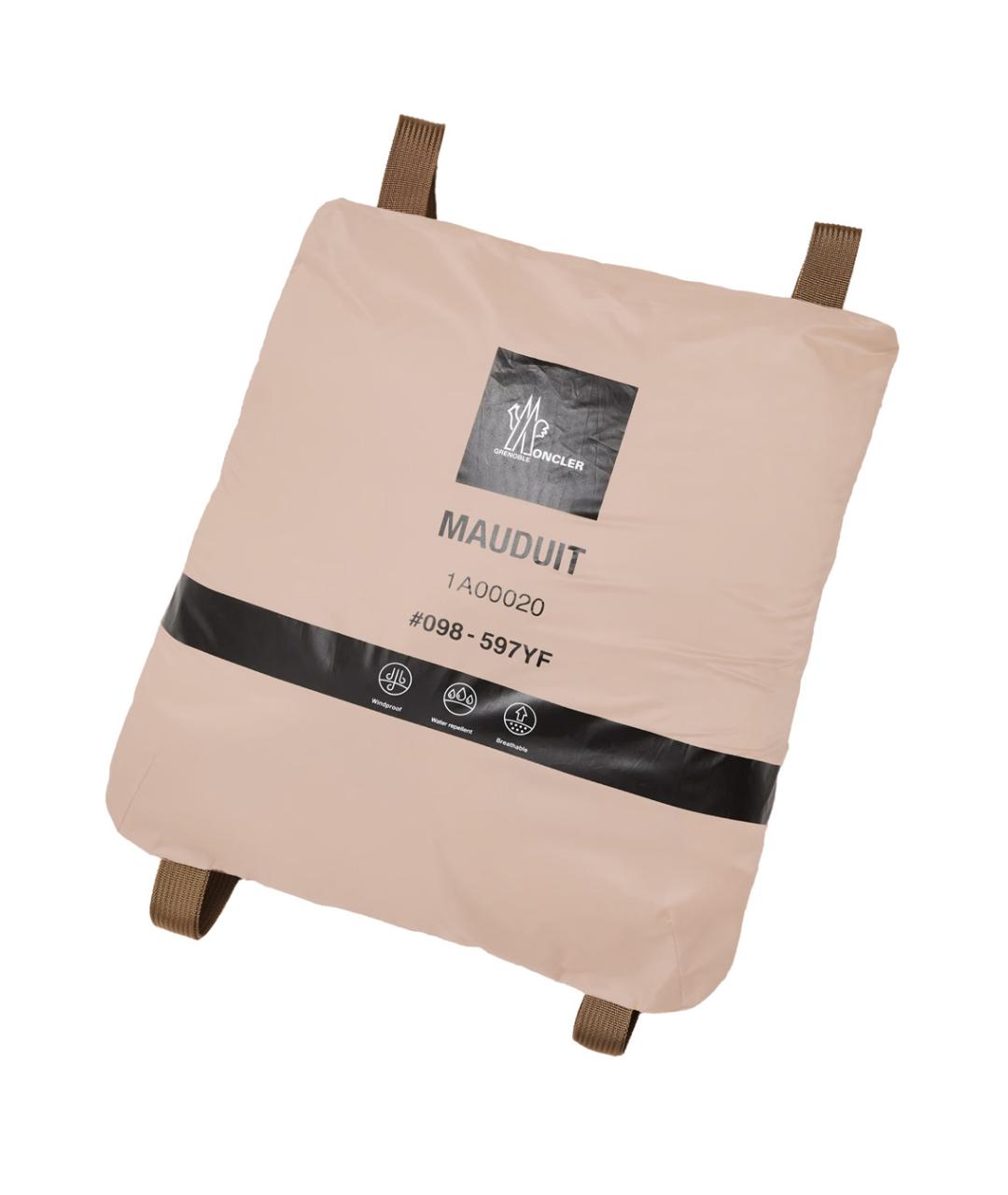 MONCLER GRENOBLE Розовый полиамидовый пуховик, фото 4