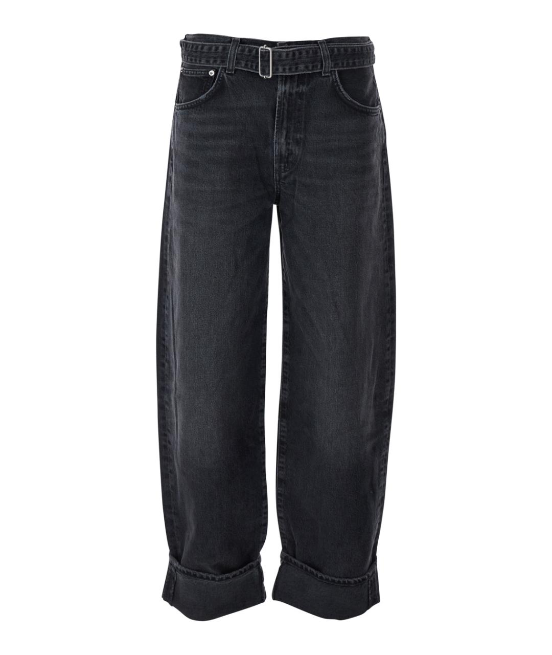 AGOLDE Серые хлопковые джинсы клеш, фото 1