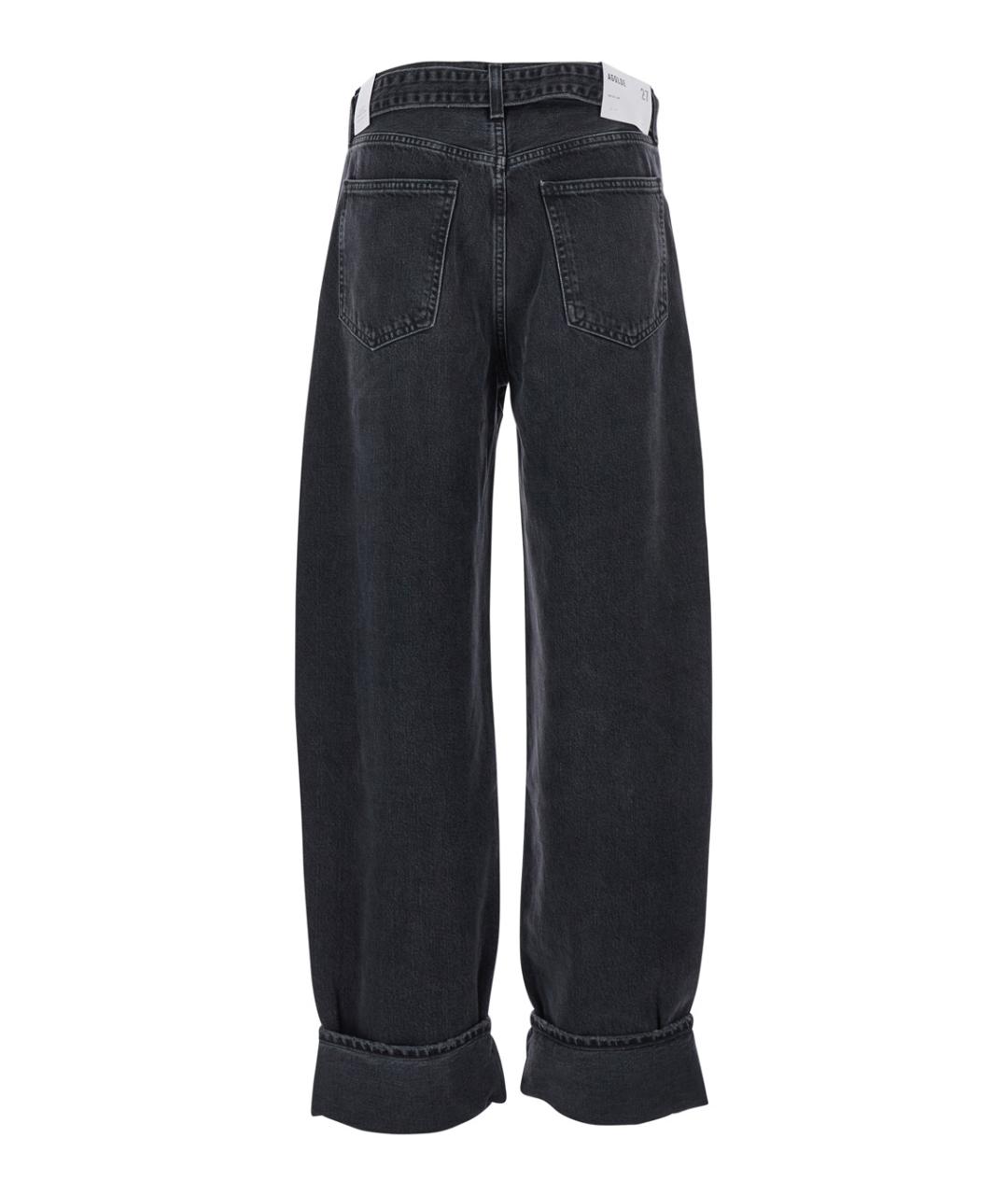 AGOLDE Серые хлопковые джинсы клеш, фото 2