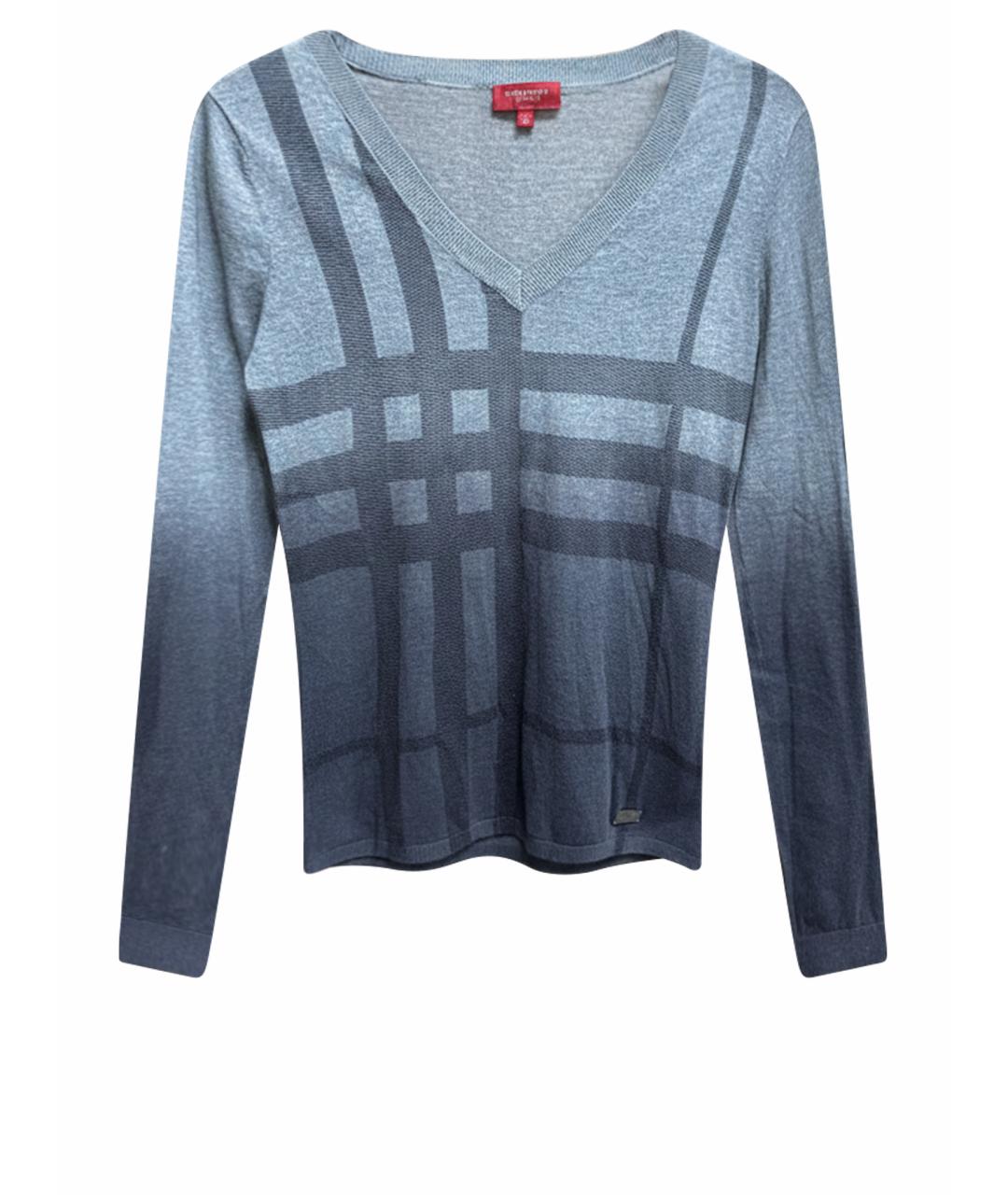 BURBERRY Серый хлопковый джемпер / свитер, фото 1