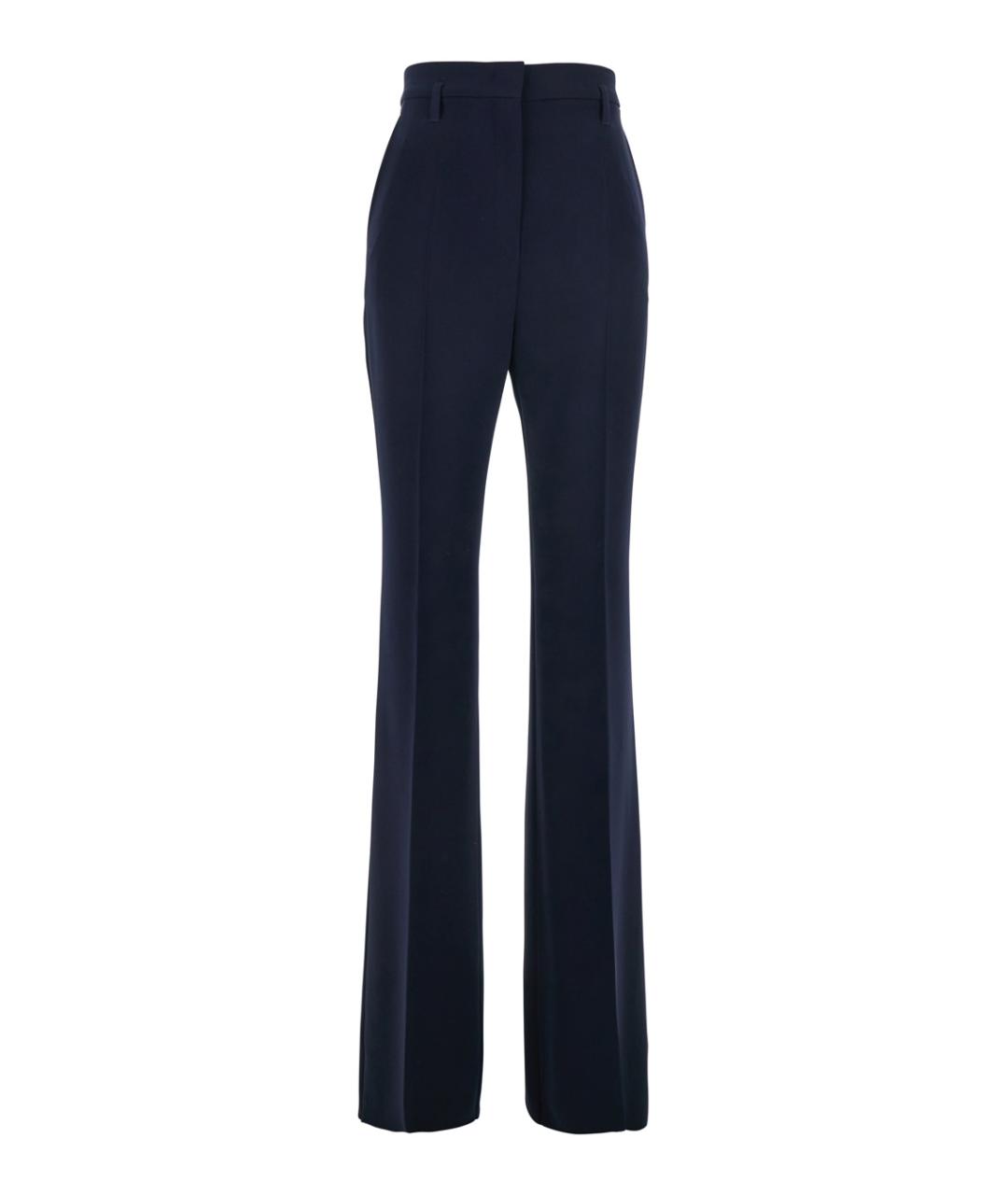 MAX MARA STUDIO Синие прямые брюки, фото 1