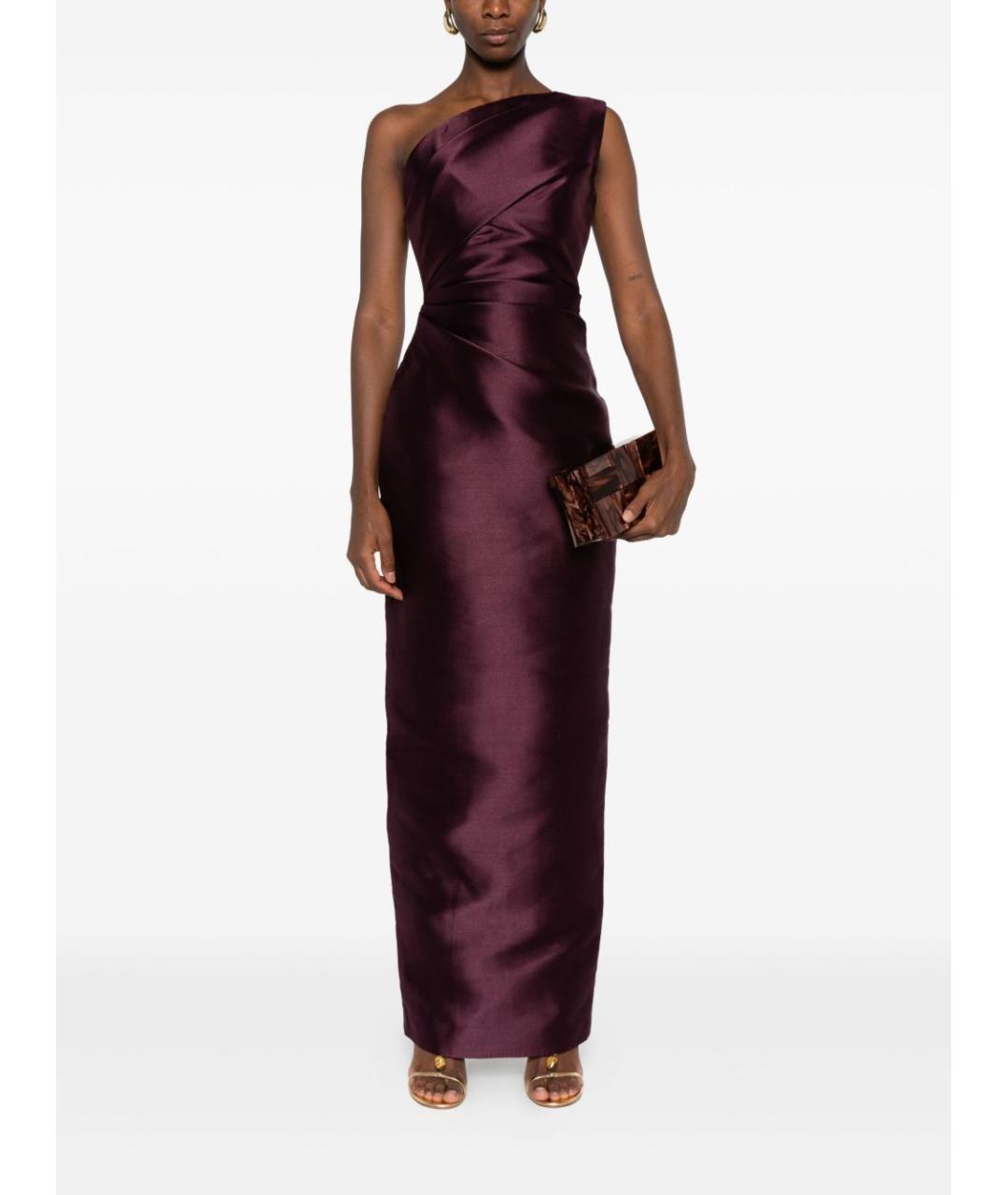 SOLACE LONDON Фиолетовое полиэстеровое вечернее платье, фото 2