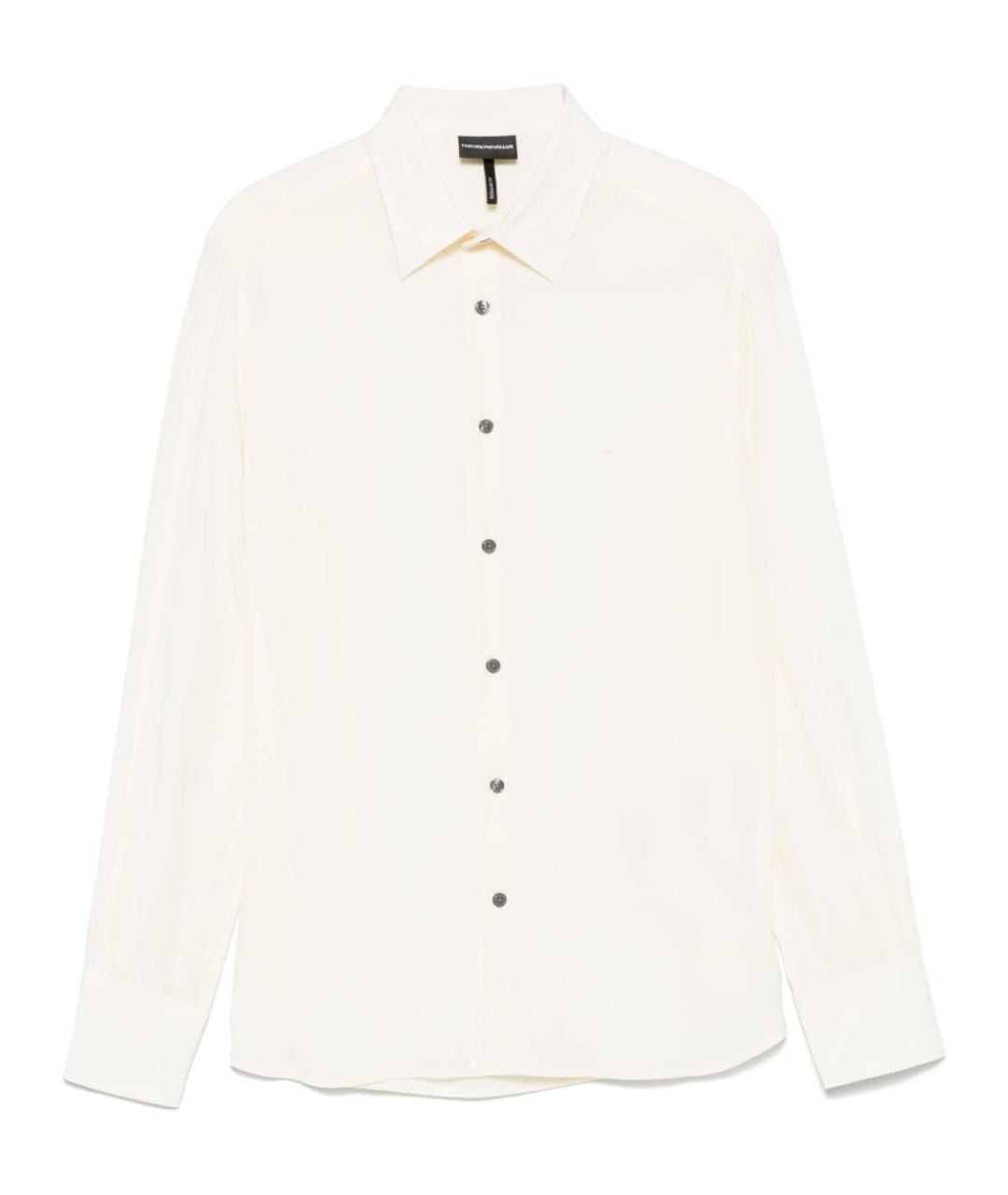 EMPORIO ARMANI Бежевая классическая рубашка, фото 1