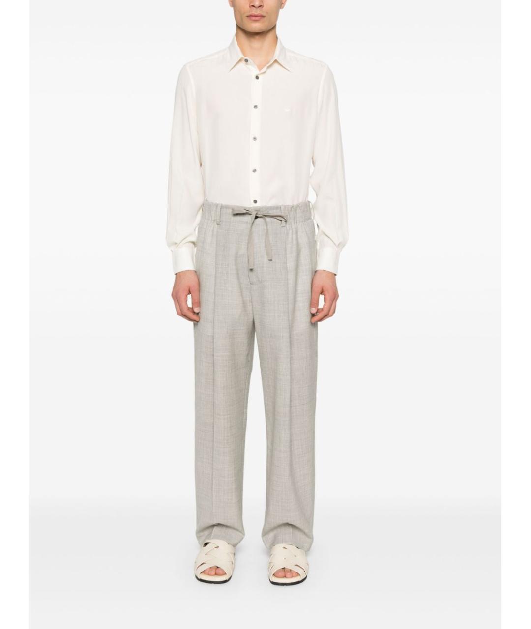 EMPORIO ARMANI Бежевая классическая рубашка, фото 3