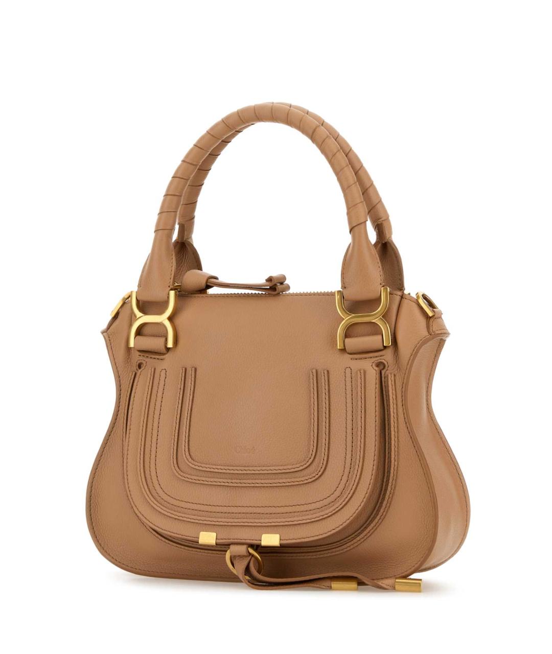 CHLOE Бежевая кожаная сумка тоут, фото 2