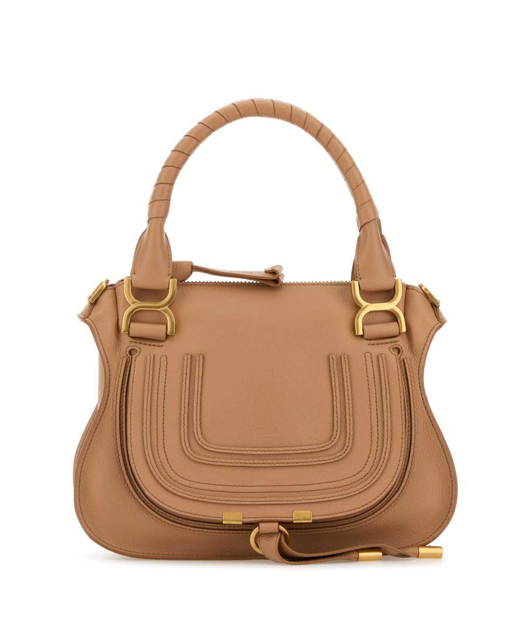 CHLOE Бежевая кожаная сумка тоут, фото 1