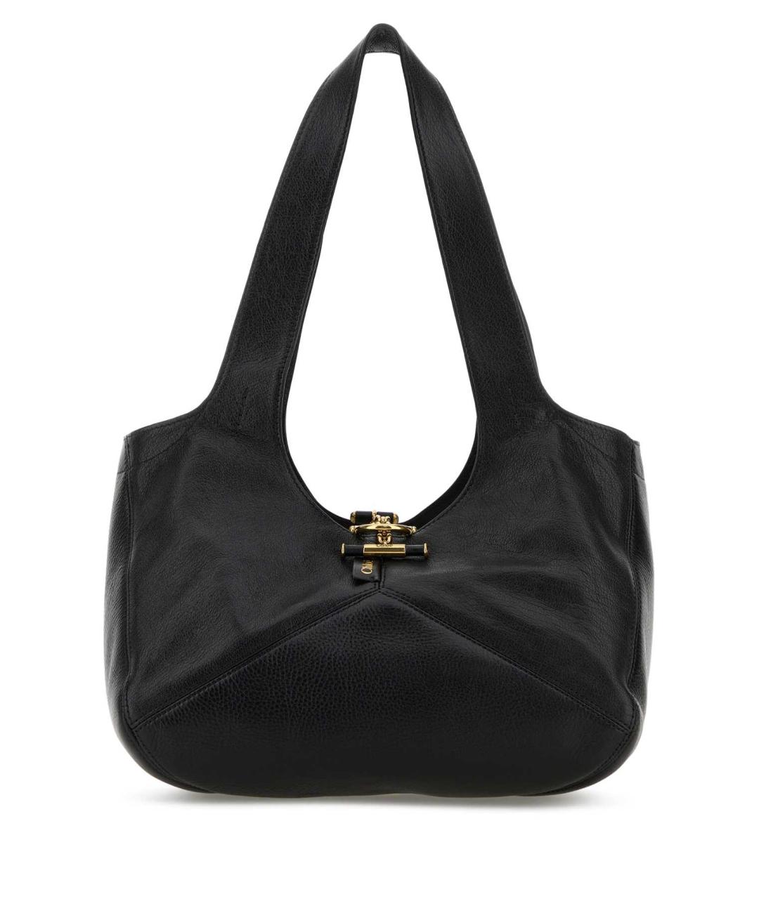 CHLOE Черная кожаная сумка тоут, фото 1