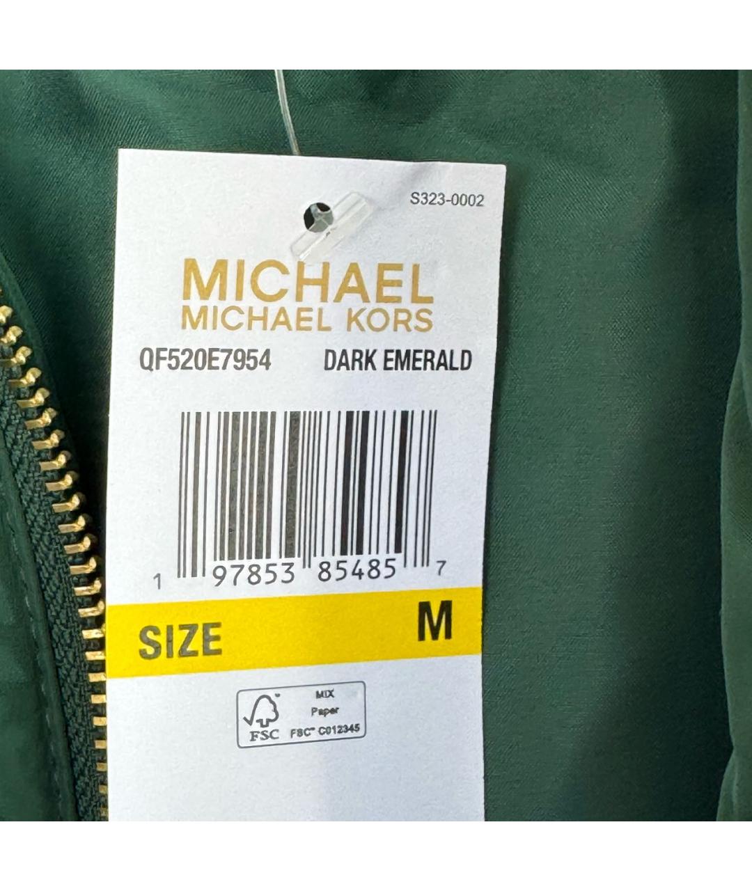 MICHAEL KORS Зеленый полиэстеровый жилет, фото 7