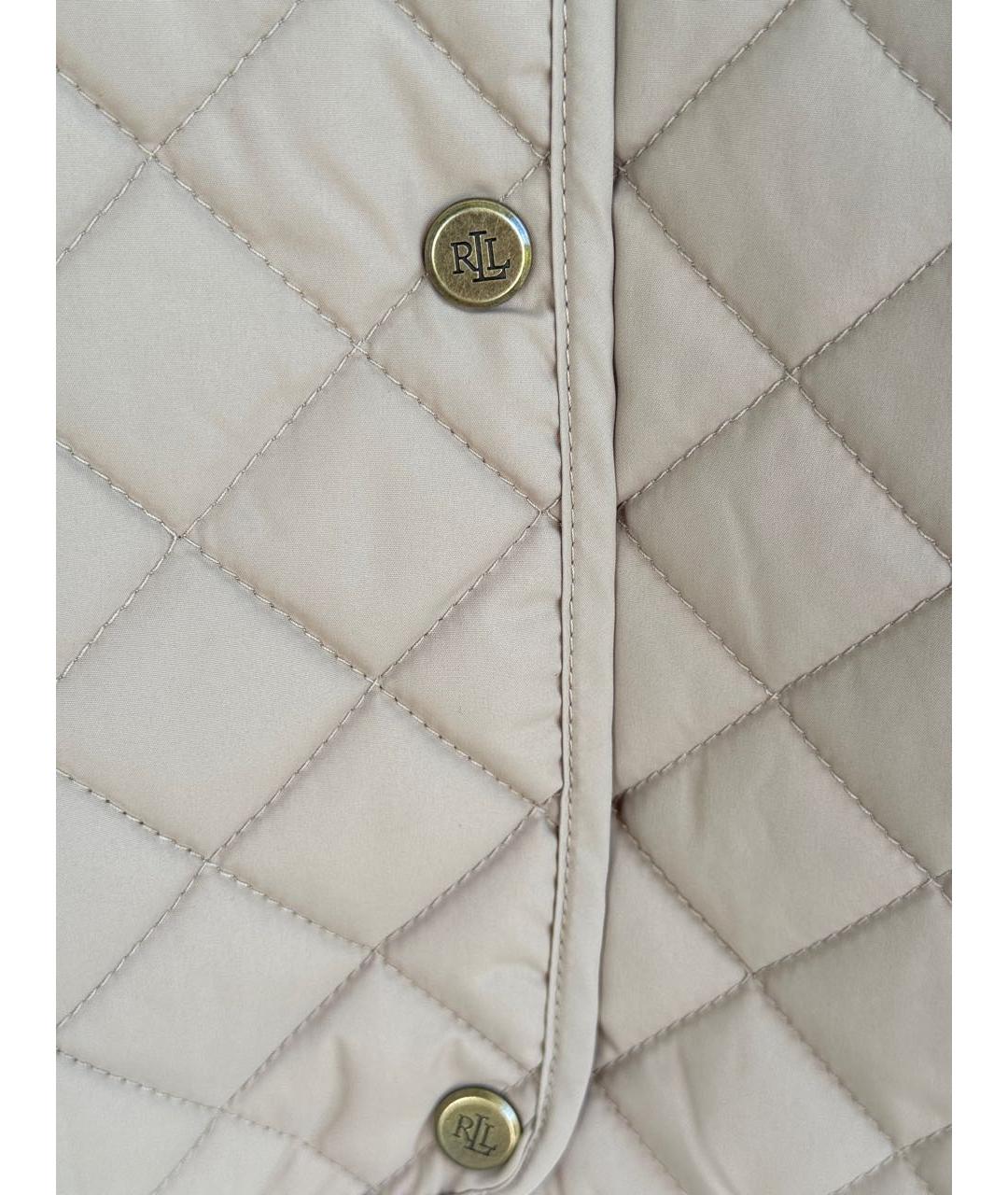 RALPH LAUREN Бежевая полиэстеровая куртка, фото 5