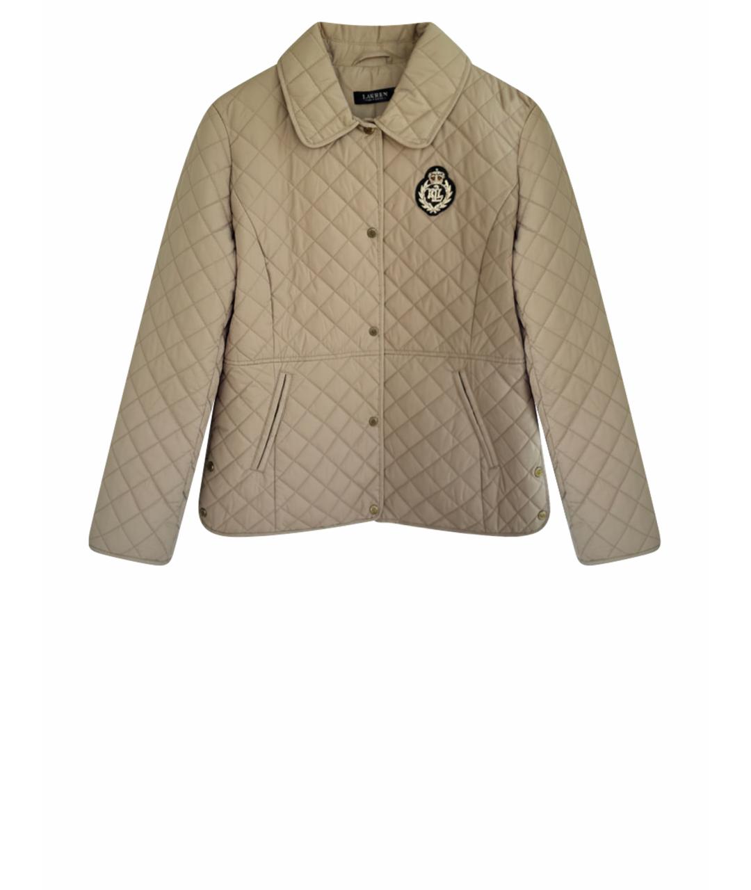 RALPH LAUREN Бежевая полиэстеровая куртка, фото 1