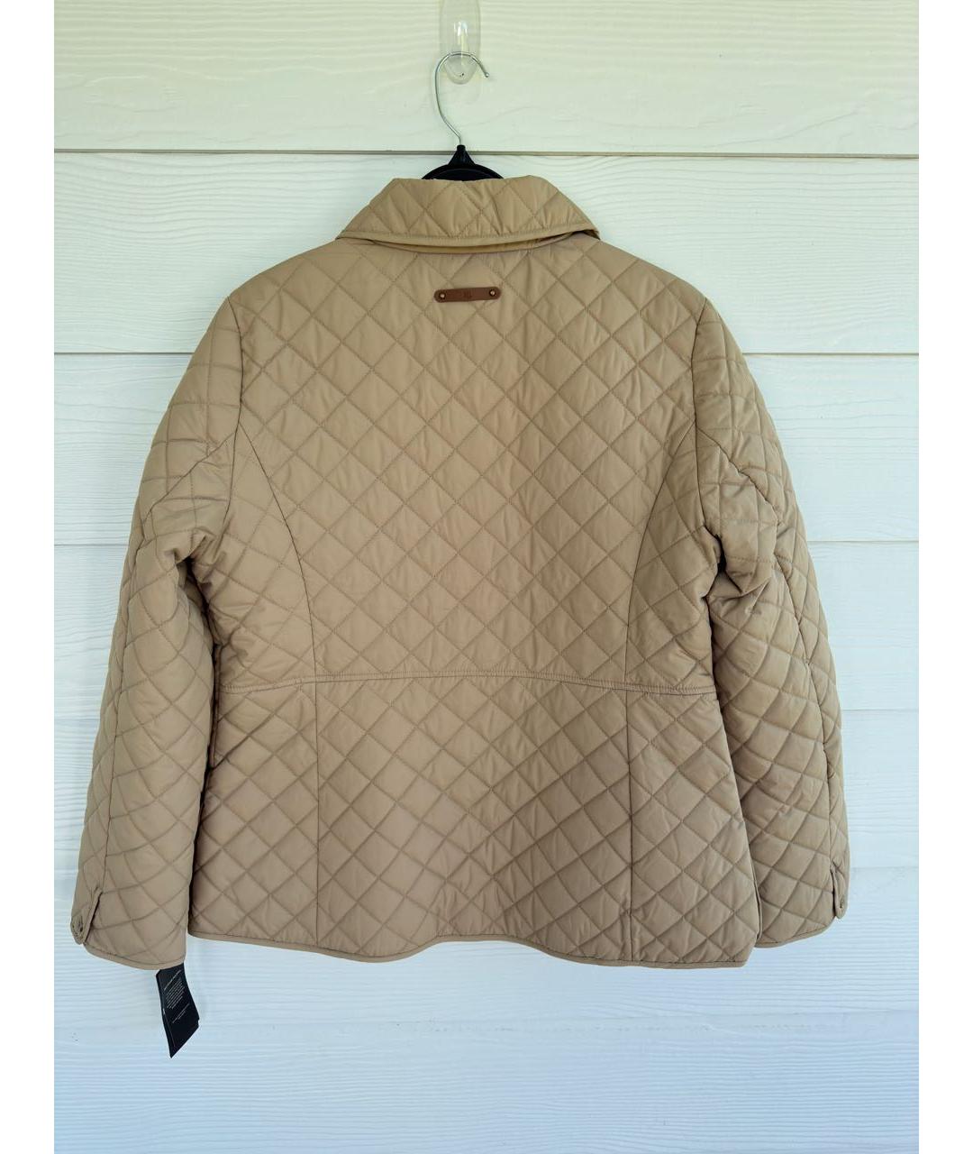 RALPH LAUREN Бежевая полиэстеровая куртка, фото 7