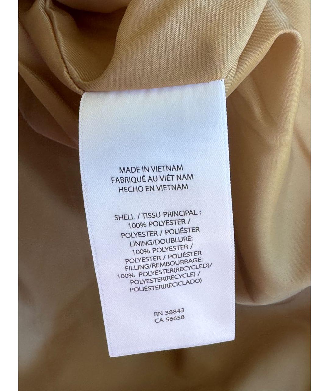 RALPH LAUREN Бежевая полиэстеровая куртка, фото 6