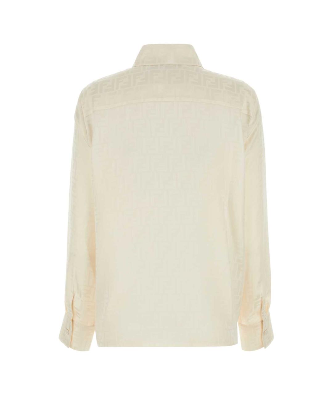 FENDI Белая шелковая рубашка, фото 2