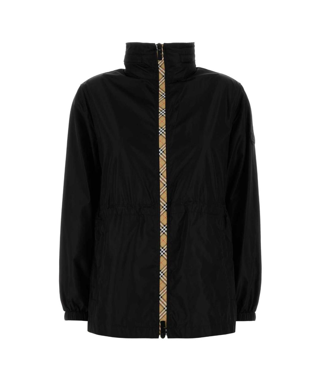 BURBERRY Черная полиамидовая куртка, фото 1
