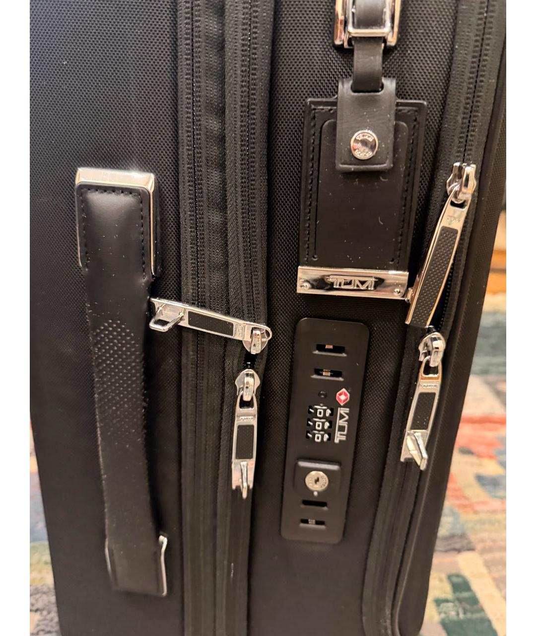 TUMI Черный хлопковый чемодан, фото 7