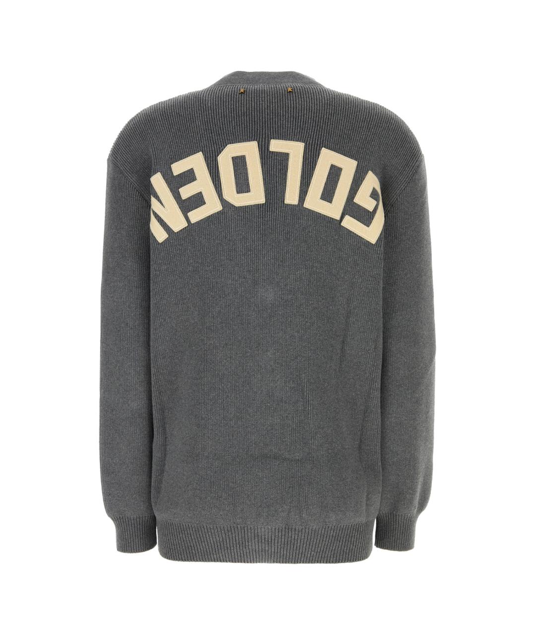 GOLDEN GOOSE DELUXE BRAND Серый хлопковый кардиган, фото 2