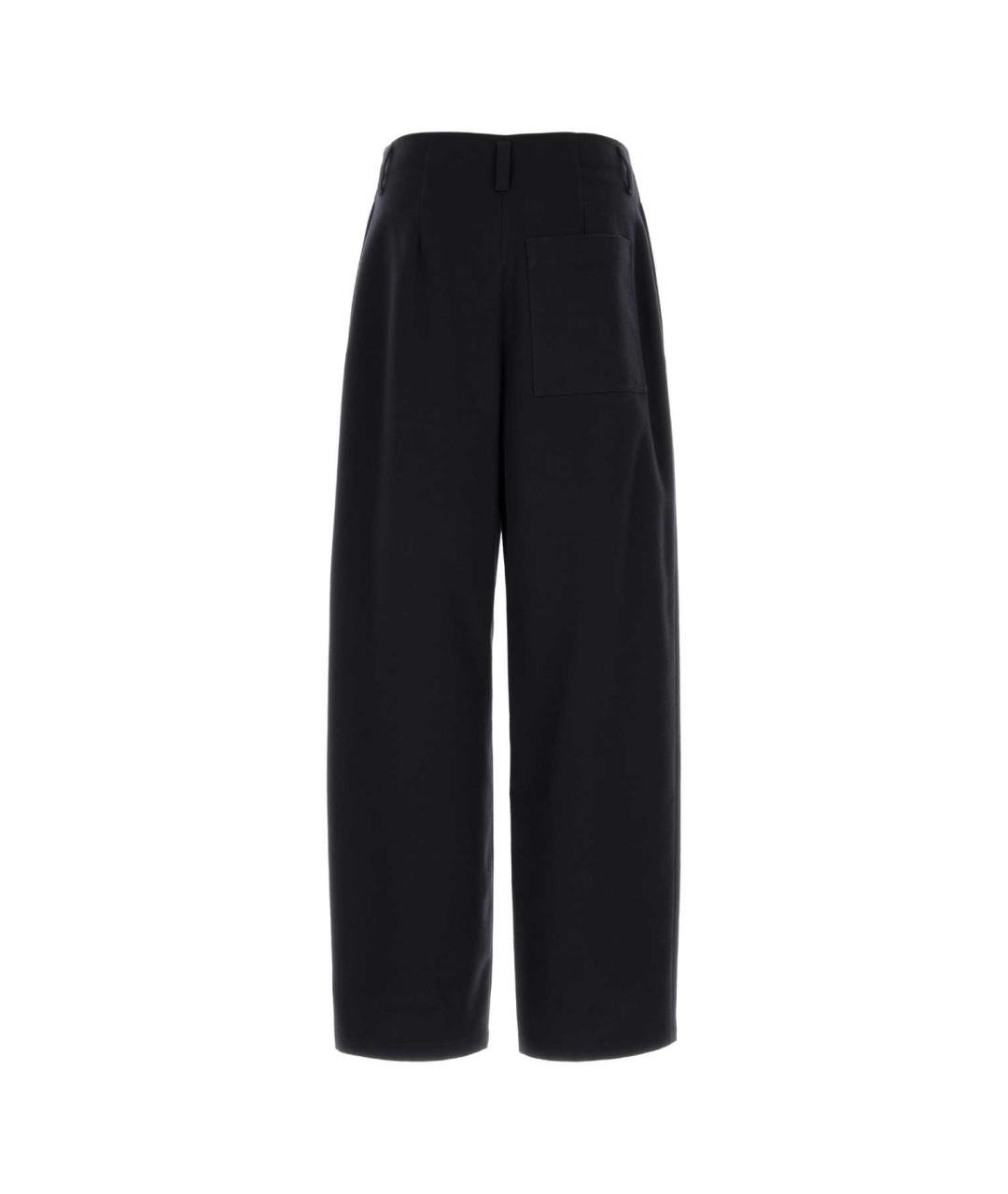 LOEWE Синие шерстяные повседневные брюки, фото 2