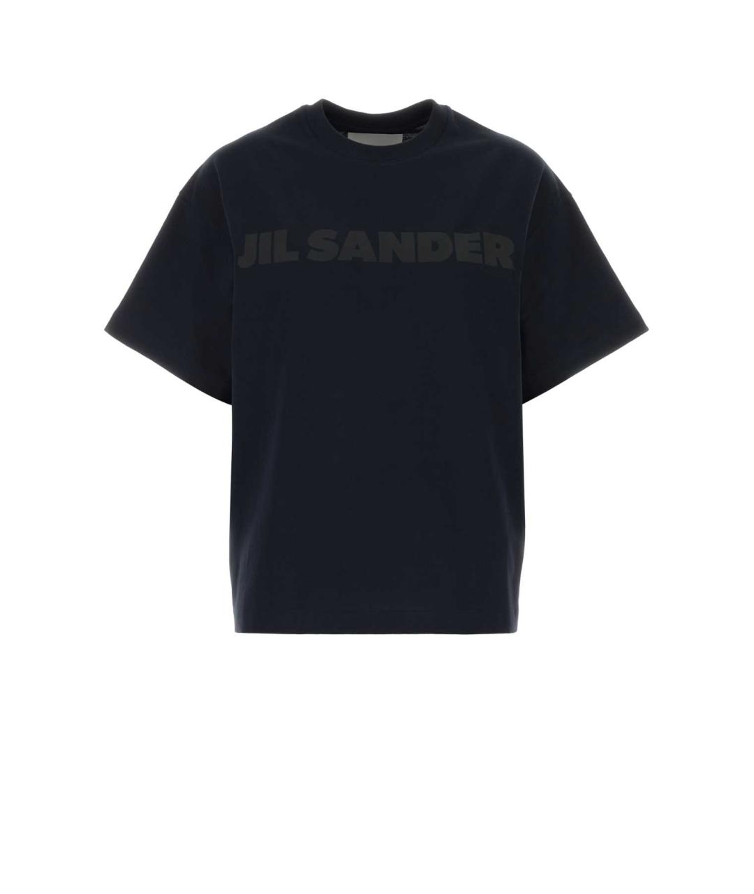 JIL SANDER Синяя хлопковая футболка, фото 1