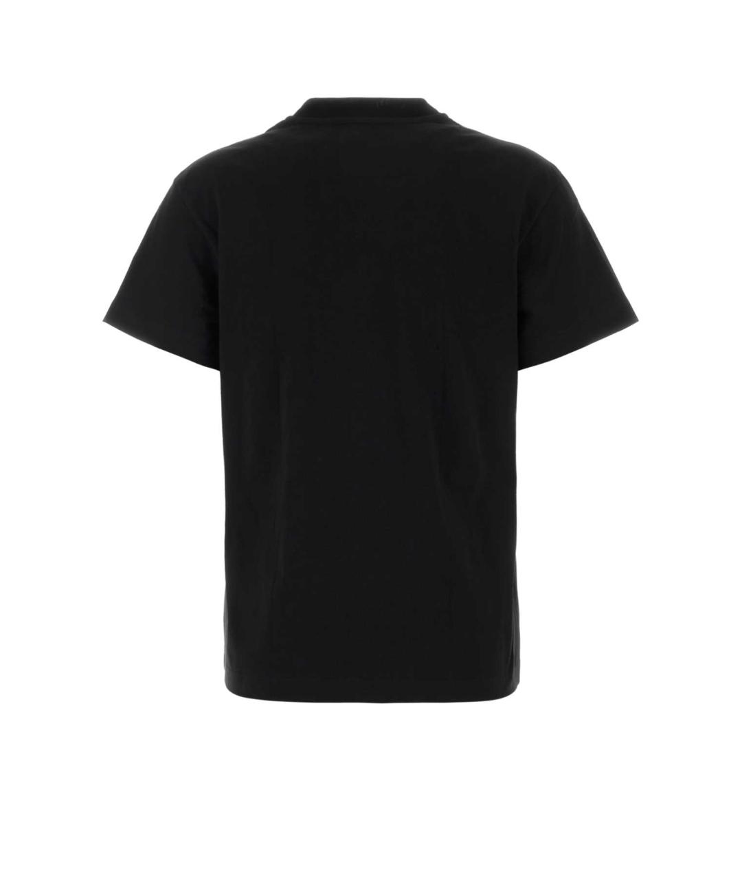 JIL SANDER Черная хлопковая футболка, фото 2
