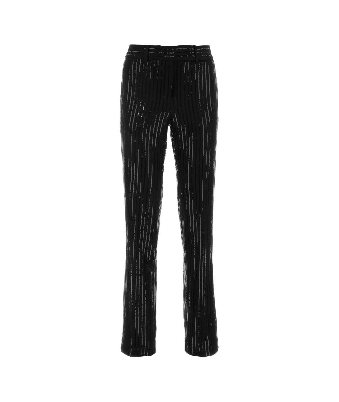 MICHAEL KORS Черные полиэстеровые прямые брюки, фото 1