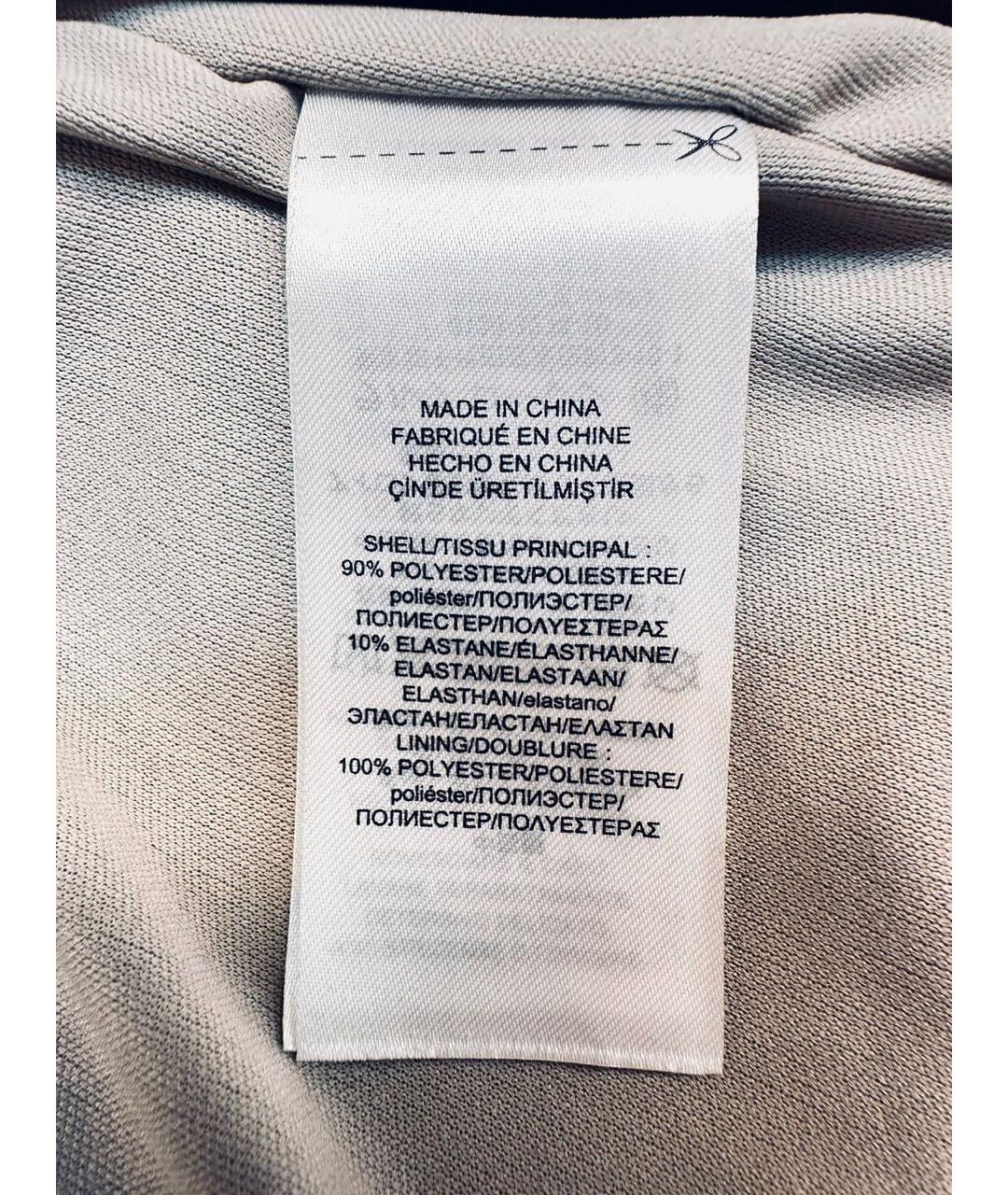 RALPH LAUREN Серебряное хлопковое коктейльное платье, фото 4