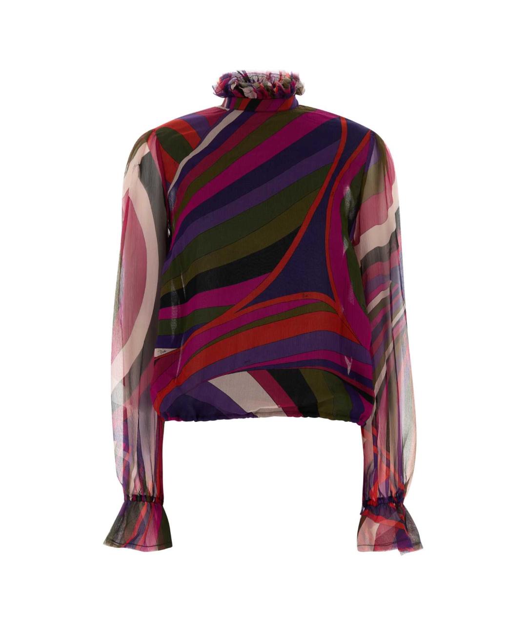 EMILIO PUCCI Мульти шелковая блузы, фото 1