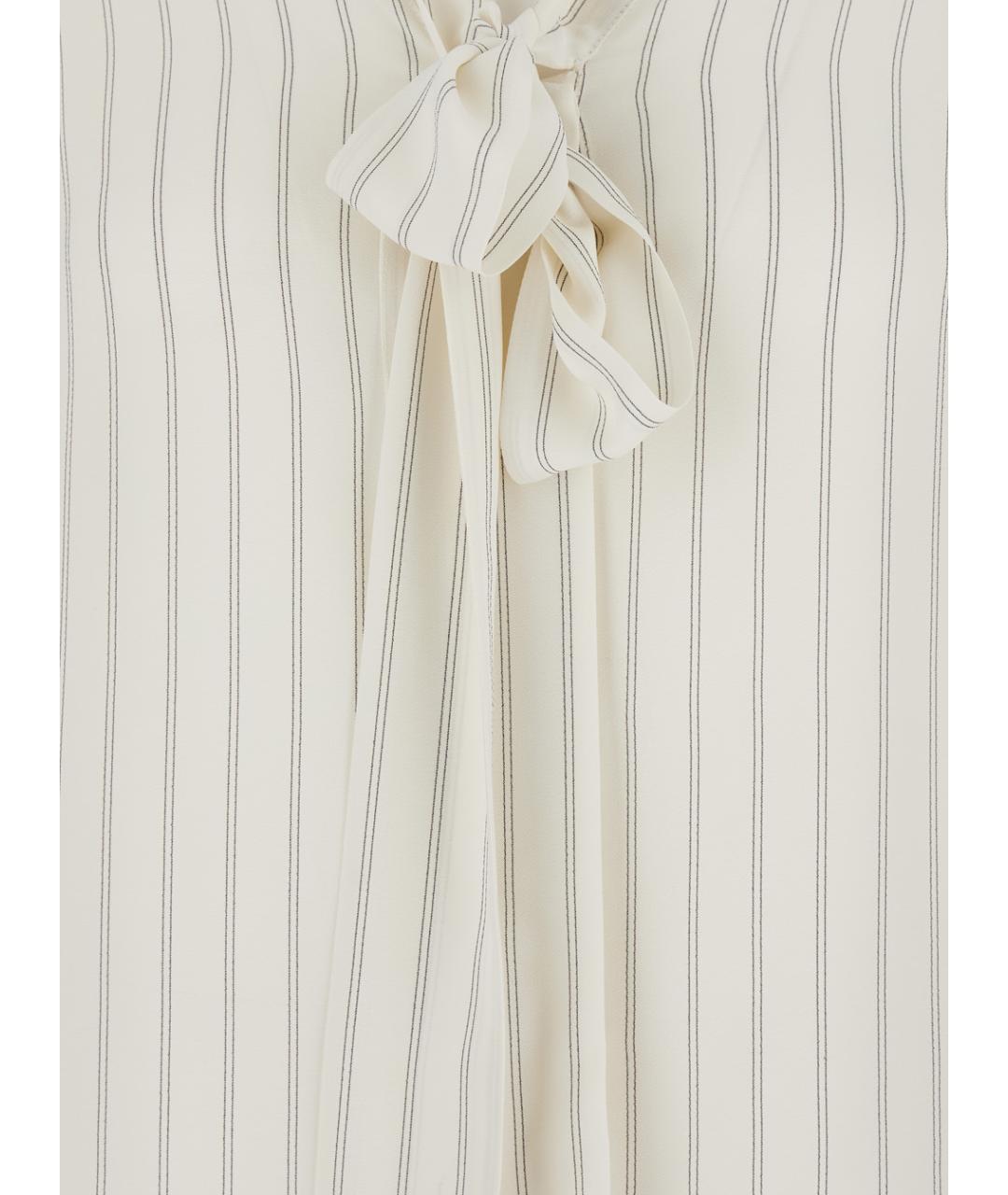 SEMICOUTURE Белая шелковая рубашка, фото 3