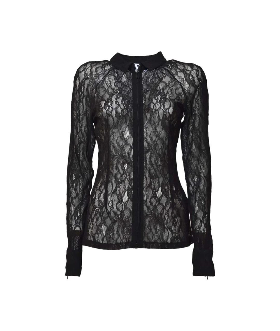 MSGM Черная полиамидовая рубашка, фото 1