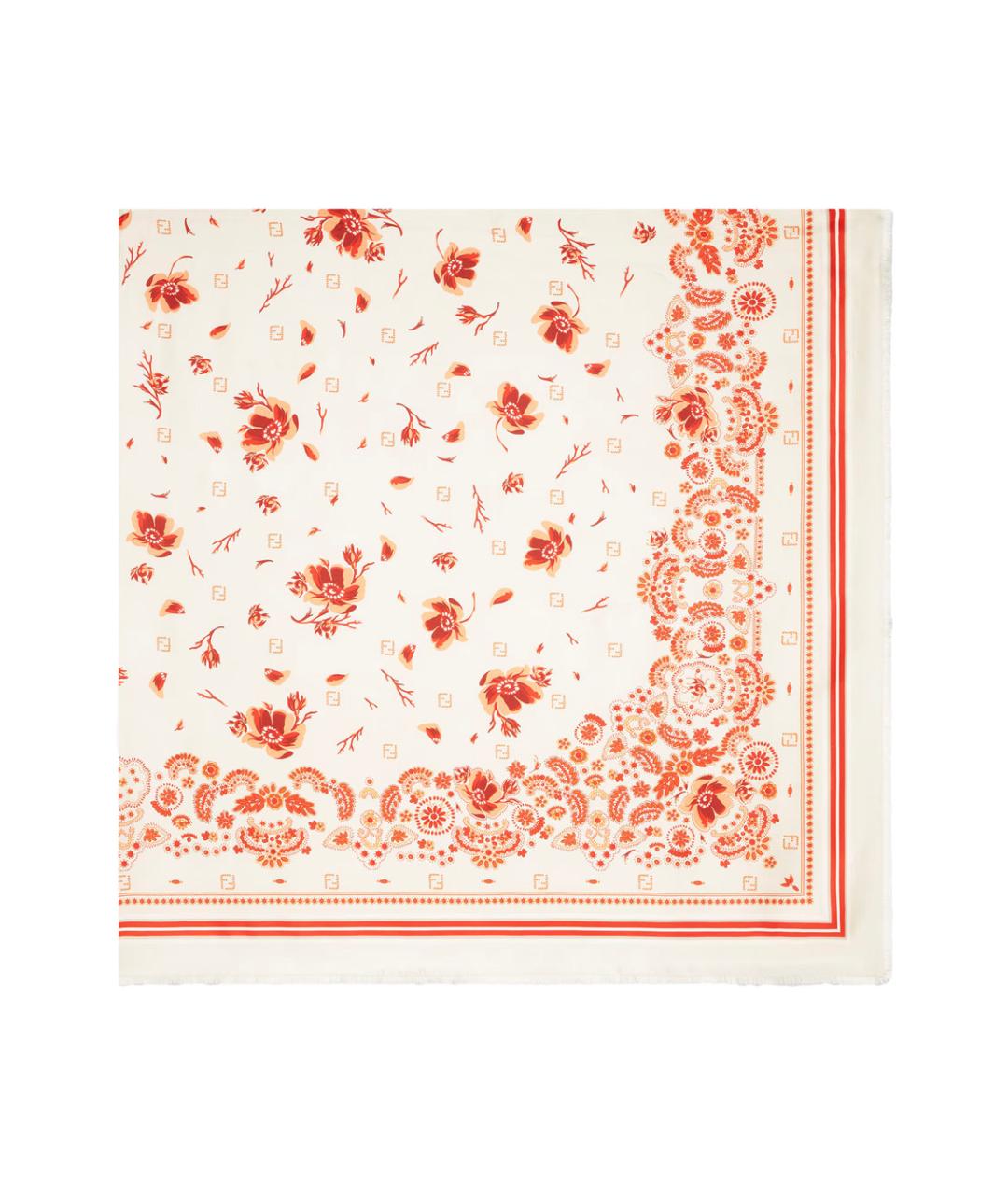 FENDI Мульти шелковый платок, фото 1