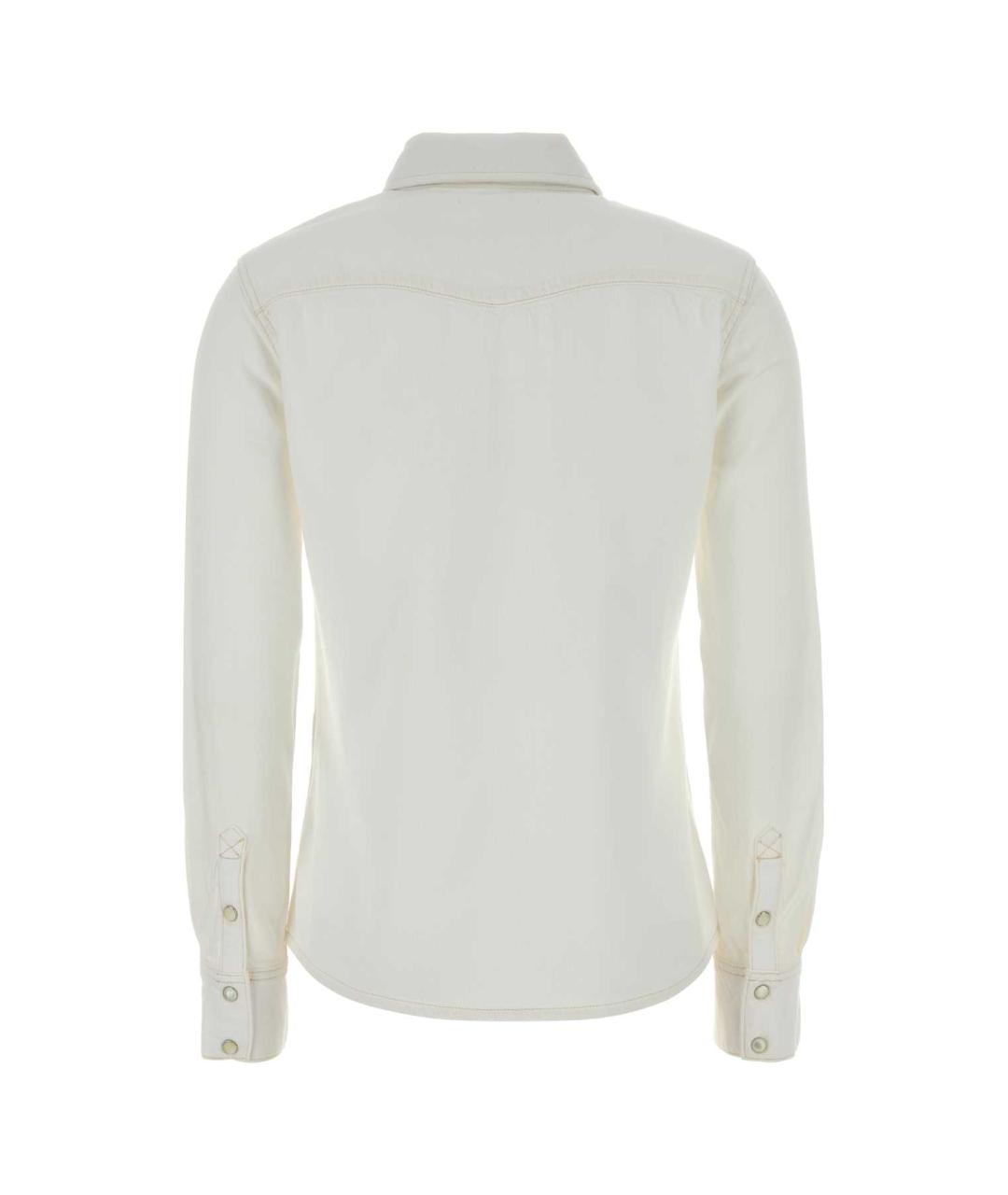 FRAME Белая хлопковая рубашка, фото 2