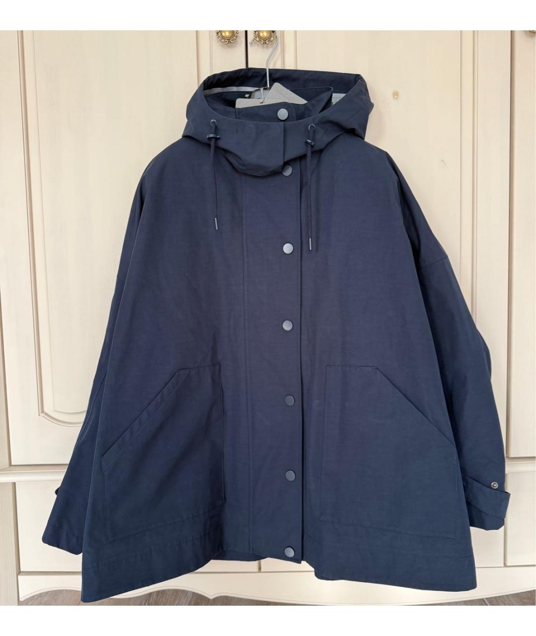 MAX MARA Темно-синяя полиамидовая куртка, фото 9