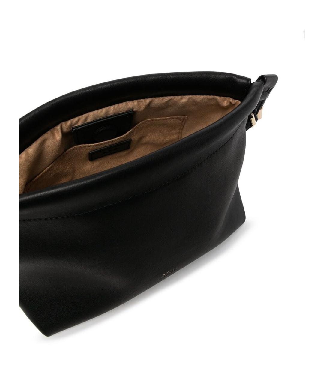 A.P.C. Черная сумка через плечо из искусственной кожи, фото 4