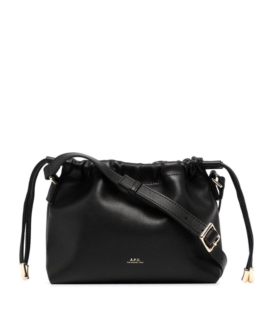 A.P.C. Черная сумка через плечо из искусственной кожи, фото 1