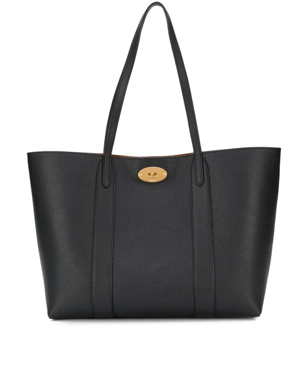 MULBERRY Черная кожаная сумка тоут, фото 1