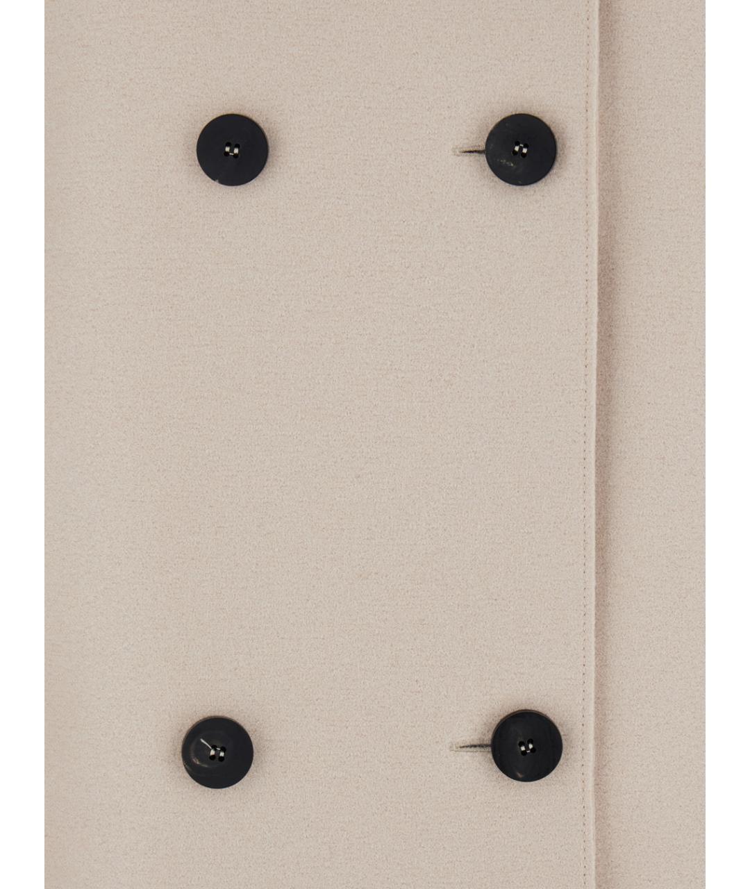 HARRIS WHARF LONDON Бежевое шерстяное пальто, фото 3