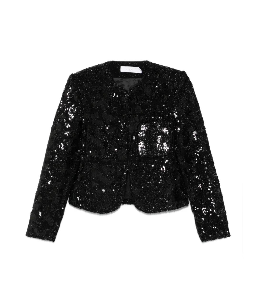 IRO Черный полиэстеровый жакет/пиджак, фото 1