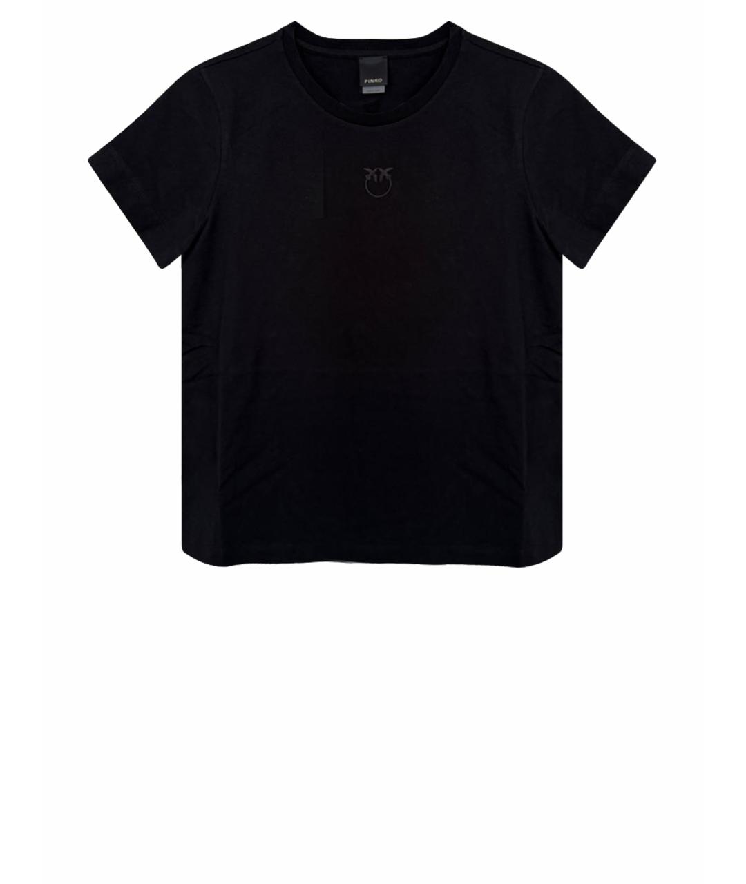PINKO Черная хлопковая футболка, фото 1