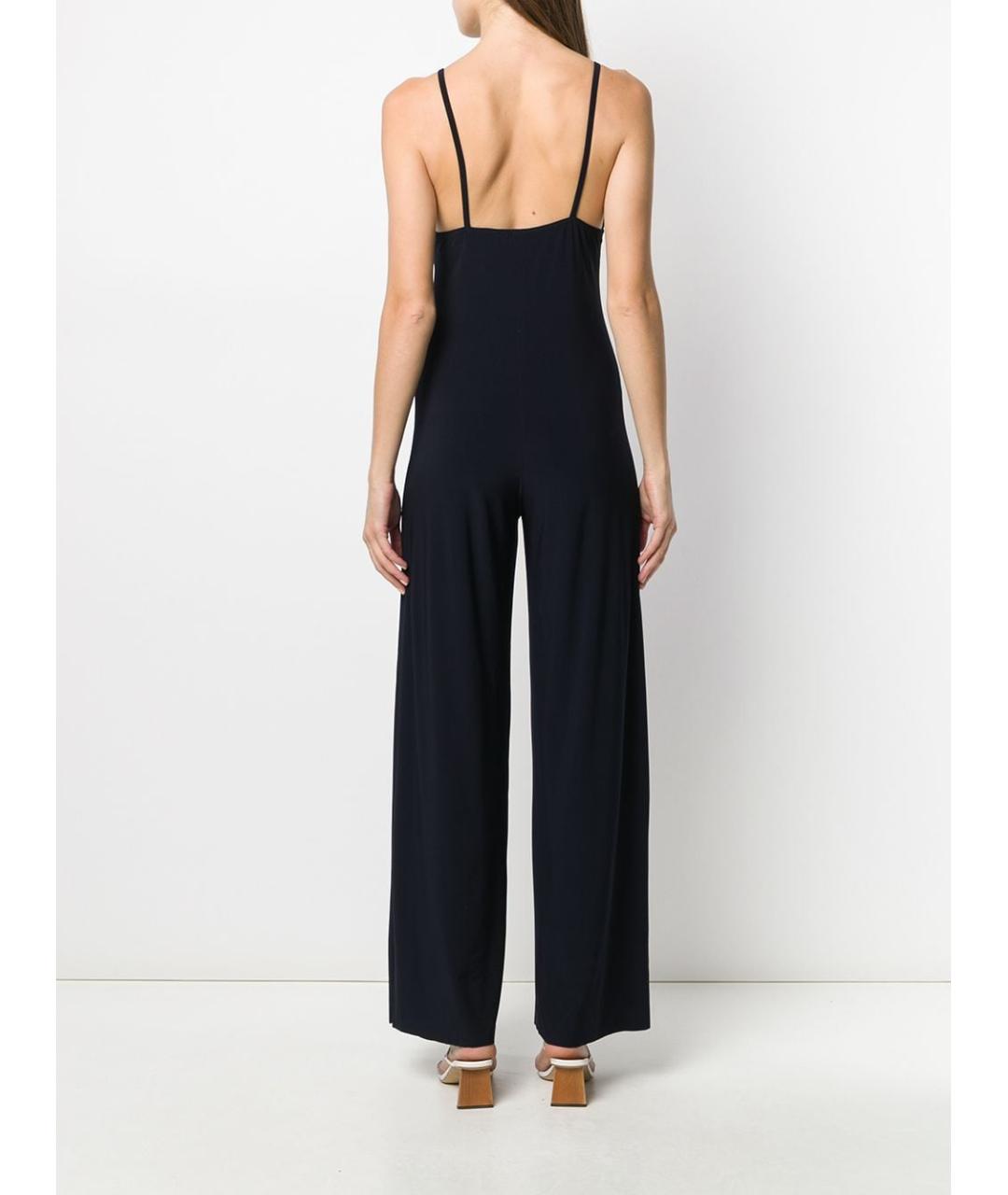 NORMA KAMALI Синий полиэстеровый комбинезон, фото 3