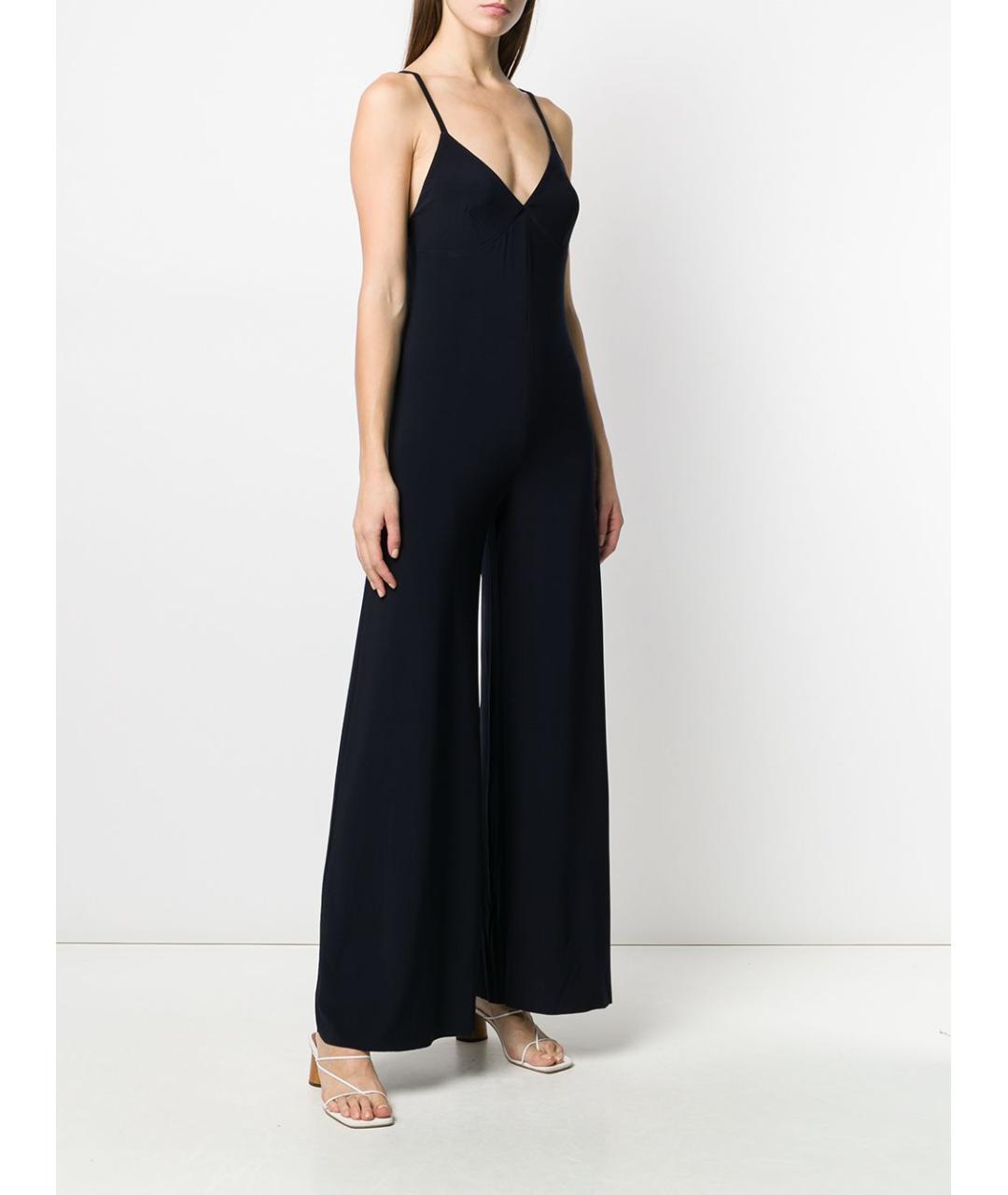 NORMA KAMALI Синий полиэстеровый комбинезон, фото 4