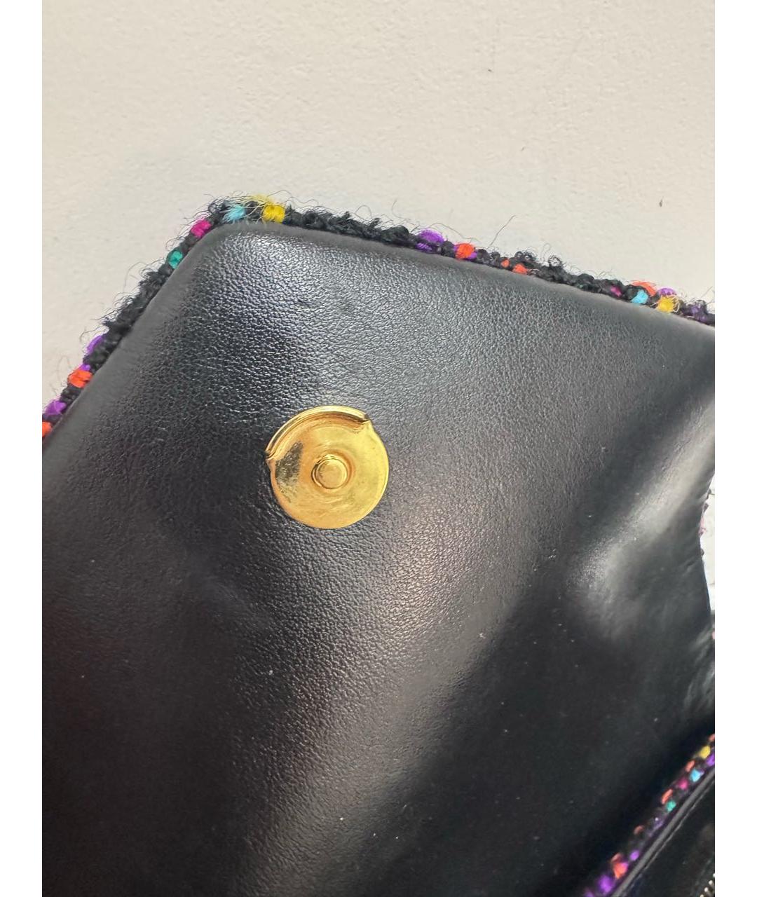 SAINT LAURENT Черная тканевая сумка через плечо, фото 5